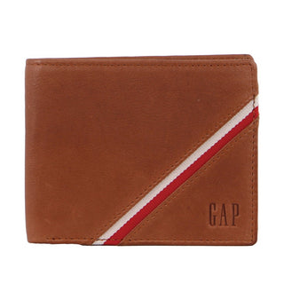 Gap Mens Leather Slimline Bi-Fold Wallet in Tan