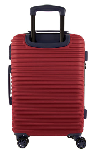 Hard-shell 4-Wheel 56cm CABIN Suitcase in Red