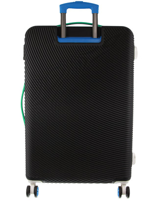 GAP Stripe Hard-shell 76cm LARGE Suitcase in Black