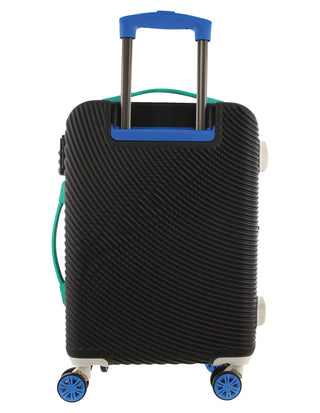 Hard Shell Luggage GAP 31CB BLACK+MT018 GAP CABIN Black Hard Shell with Mini Beauty Case Set + Assorted Leather Tag