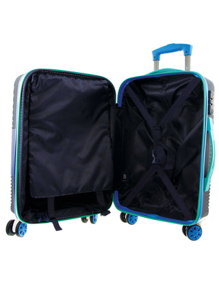 Hard Shell Luggage GAP 31CB BLACK+MT018 GAP CABIN Black Hard Shell with Mini Beauty Case Set + Assorted Leather Tag