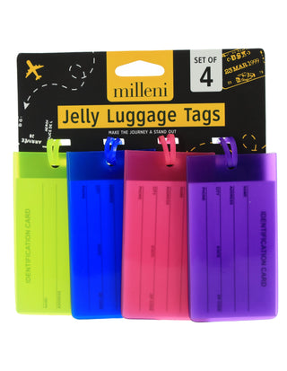 Milleni Travel Jelly Luggage Tags (4 PK)
