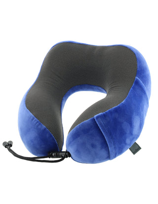 Milleni Travel Ergonomic Memory Foam Neck Pillow in Blue