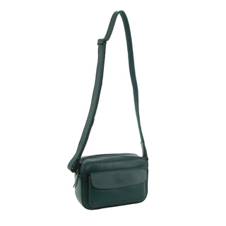Milleni Leather Ladies Multi-Zip Crossbody Bag in Zikron
