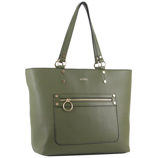 Milleni Ladies Fashion Tote Handbag in Green