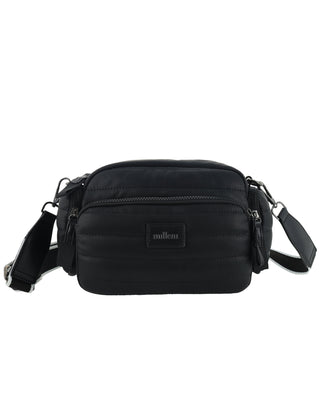 Milleni Ladies Fashion Puffer Crossbody Bag in Black