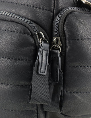 Milleni Ladies Fashion Puffer Crossbody Bag in Black