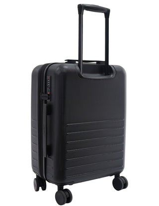 Hard Shell Luggage Black / Carry-On (Small) / Hard Luggage RB 02C BLK Reebok Adventure 54cm CABIN Hard Shell Suitcase in Black