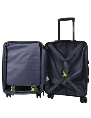 Hard Shell Luggage Black / Carry-On (Small) / Hard Luggage RB 02C BLK Reebok Adventure 54cm CABIN Hard Shell Suitcase in Black
