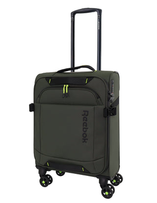 Soft Shell Luggage Khaki / Carry-On (Small) / Soft Luggage RB 04C KHAKI Reebok Pro 54cm CABIN Leather Film Soft Shell Case in Khaki