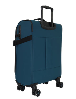 Soft Shell Luggage Teal / Carry-On (Small) / Soft Luggage RB 04C TEAL Reebok Pro 54cm CABIN Leather Film Soft Shell Case in Teal