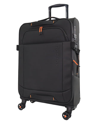Soft Shell Luggage Black / Check-In (Large) / Soft Luggage RB 04L BLK Reebok Pro 78cm LARGE Leather Film Soft Shell Case in Black