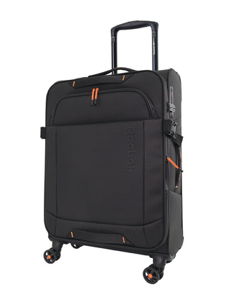 Soft Shell Luggage Black / Check-In (Medium) / Hard Luggage RB 04M BLK Reebok Pro 69cm MEDIUM Leather Film Soft Shell Case in Black