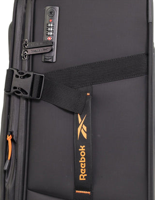 Soft Shell Luggage Black / Check-In (Medium) / Hard Luggage RB 04M BLK Reebok Pro 69cm MEDIUM Leather Film Soft Shell Case in Black