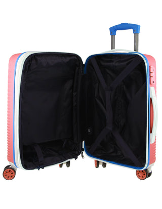 Hard Shell Luggage GAP 31CB CORAL+MT018 GAP CABIN Coral Hard Shell with Mini Beauty Case Set+ Assorted Leather Tag