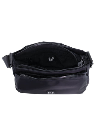 Crossbody Bag Black / Vegan Leather GAP 57 BLK GAP Ladies Vegan Leather Modern Crossbody Bag in Black