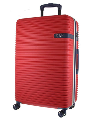 Hard Shell Luggage GAP 30LC RED+MT018 GAP Red Hard Shell LARGE and CABIN 2-Piece Set + Luggage Tag