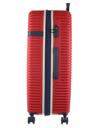 Hard Shell Luggage GAP 30LC RED+MT018 GAP Red Hard Shell LARGE and CABIN 2-Piece Set + Luggage Tag