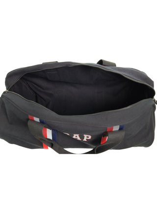 Duffel Bag Black/Stripe / Canvas GAP 26 BLK/STRIPE GAP Unisex Canvas Overnighter/Barrell Bag in Black-Stripe