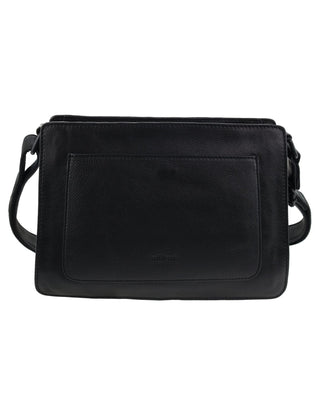 Crossbody Bag Black / Leather NL 3985 BLK Milleni Genuine Leather Classy Ladies Crossbody Bag in Black
