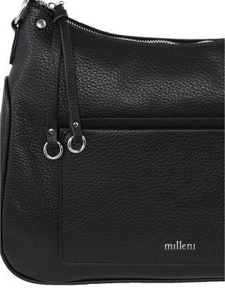 Tote Bag Black / Vegan Leather PV 4038 BLK Milleni Ladies Vegan Leather Fashion Tote Bag in Black