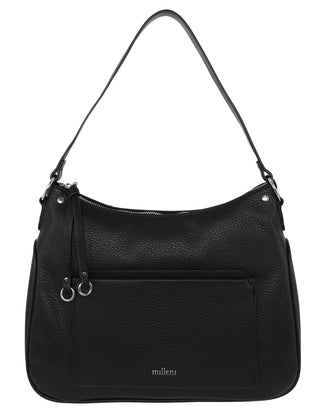 Tote Bag Black / Vegan Leather PV 4038 BLK Milleni Ladies Vegan Leather Fashion Tote Bag in Black