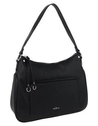 Tote Bag Black / Vegan Leather PV 4038 BLK Milleni Ladies Vegan Leather Fashion Tote Bag in Black