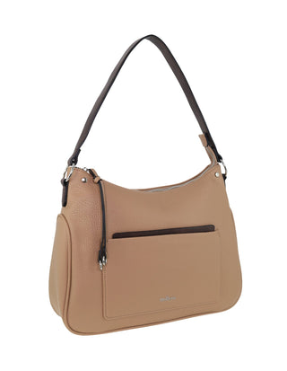 Tote Bag Stone / Vegan Leather PV 4038 STONE Milleni Ladies Vegan Leather Fashion Tote Bag in Stone