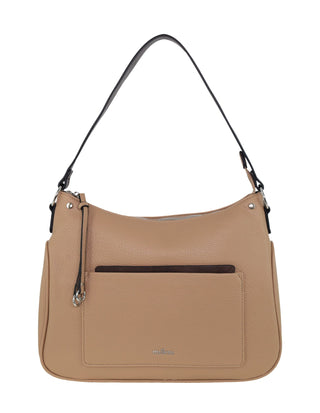 Tote Bag Stone / Vegan Leather PV 4038 STONE Milleni Ladies Vegan Leather Fashion Tote Bag in Stone