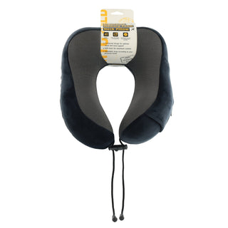 Neck Pillow MT 022 BLK Milleni Travel Ergonomic Memory Foam Neck Pillow in Black