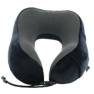Neck Pillow MT 022 BLK Milleni Travel Ergonomic Memory Foam Neck Pillow in Black