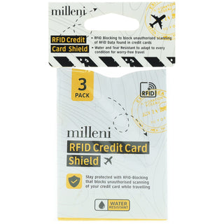 Card Protector MT 006 Milleni Travel RFID Credit Card Shield (3 PK)
