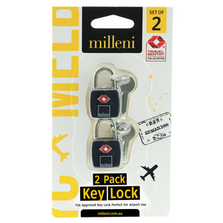 Lock MT TSA14 BLK Milleni Travel TSA Key Lock (2 PK)