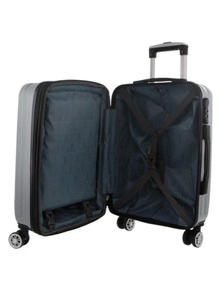 Hard Shell Luggage Silver / Carry-On (Small) / Hard Luggage PC 3249C SLVR Pierre Cardin 54cm CABIN Hard Shell Case in Silver