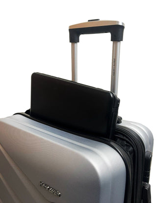 Hard Shell Luggage Silver / Carry-On (Small) / Hard Luggage PC 3249C SLVR Pierre Cardin 54cm CABIN Hard Shell Case in Silver