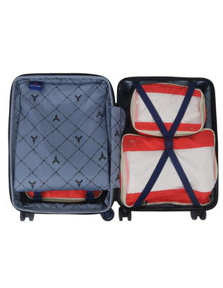 Hard Shell Luggage Blue / Carry-On (Small) / Hard Luggage PC 3941C BLUE Pierre Cardin 54cm CABIN Hard Shell Suitcase in Blue