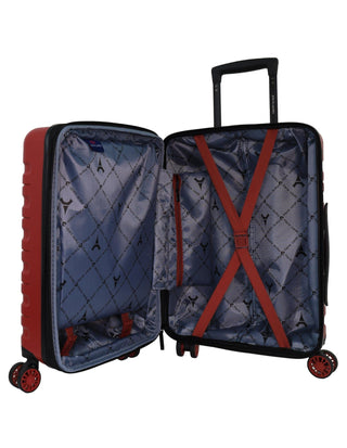Hard Shell Luggage Red / Carry-On (Small) / Polypropylene PC 3941C RED Pierre Cardin 54cm CABIN Hard Shell Suitcase in Red
