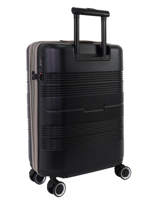 Hard Shell Luggage Black / Carry-On (Small) / Hard Luggage PC 4031C BLK Pierre Cardin 54cm CABIN Travel Hard Shell Suitcase in Black