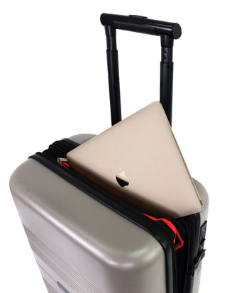 Hard Shell Luggage Taupe / Carry-On (Small) / Hard Luggage PC 4031C TAUP Pierre Cardin 54cm CABIN Travel Hard Shell Suitcase in Taupe