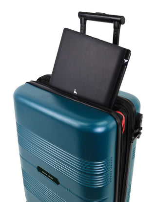 Hard Shell Luggage Teal / Carry-On (Small) / Hard Luggage PC 4031C TEAL Pierre Cardin 54cm CABIN Travel Hard Shell Suitcase in Teal
