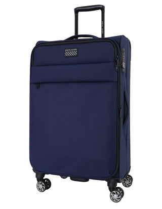 Soft Shell Luggage Navy / Check-In (Large) / Soft Luggage PC 4030L NAVY Pierre Cardin 79cm Soft Water-Repellant LARGE Suitcase Spinner in Navy