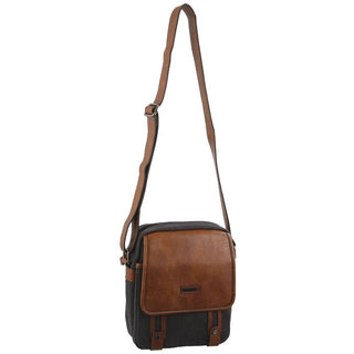 Crossbody bag Black / Canvas PC 2580 BLK Pierre Cardin Canvas Cross Body Bag in Black
