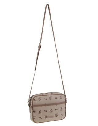 Crossbody bag Beige / Canvas Print/Leather Trim PC 3849 BEIGE Pierre Cardin Canvas/Leather Trim Square Crossbody Bag in Beige