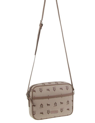 Crossbody bag Beige / Canvas Print/Leather Trim PC 3849 BEIGE Pierre Cardin Canvas/Leather Trim Square Crossbody Bag in Beige