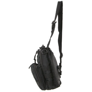 Sling Bag Black / Nylon PC 3857 BLK Pierre Cardin Cross Body Sling Bag Tactical Rucksack Bag in Black