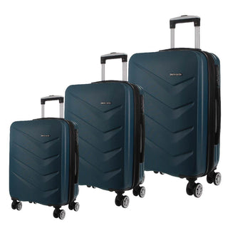 3-Piece Set Teal / Hard Luggage PC 3249 TEAL Pierre Cardin Hard Shell 3-Piece Luggage Set in Teal