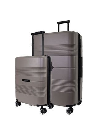 Hard Shell Luggage Taupe / Polycarbonate PC 4031LC TAUPE Pierre Cardin Impact Taupe Hard Shell Large and Cabin Bundle 2-Piece Set