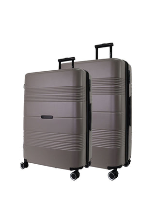 Hard Shell Luggage Taupe / Polycarbonate PC 4031LM TAUPE Pierre Cardin Impact Taupe Hard Shell Large & Medium Bundle 2-Piece Set