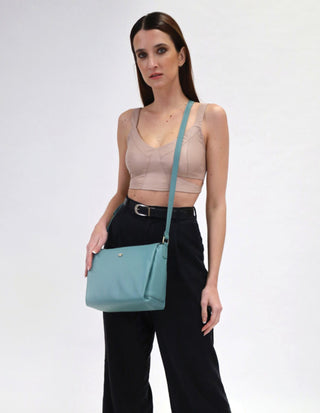 Crossbody Bag Moss / Leather PC 3968 MOSS Pierre Cardin Ladies Leather Fashion Crossbody Bag in Moss