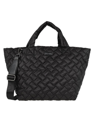 Tote Bag Black / Nylon PC 4015 BLK Pierre Cardin Ladies Nylon Small Padded Tote Bag in Black